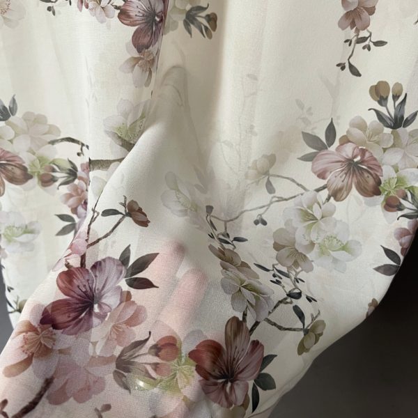 a Setelan Sifon Silky Floral Cream - Image 3